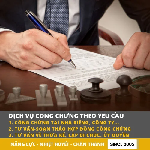 Ký hợp đồng trước công chứng viên – dịch vụ công chứng theo yêu cầu